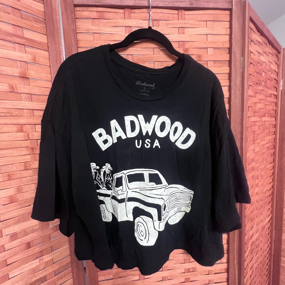 Badwood oversized crop top